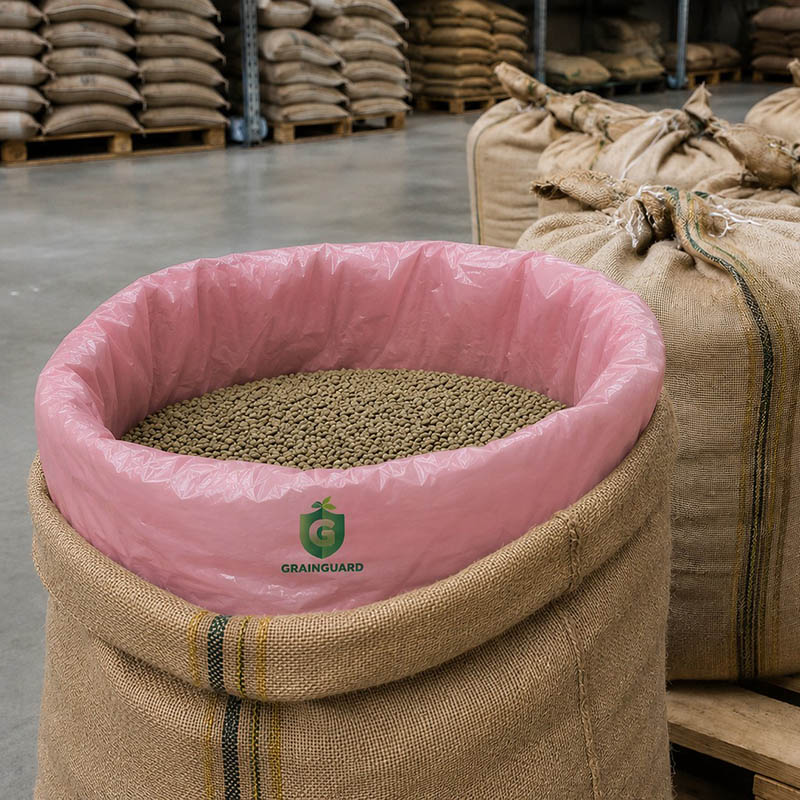 Penyimpanan Kopi Pelapik Dalaman Jute Hermetik